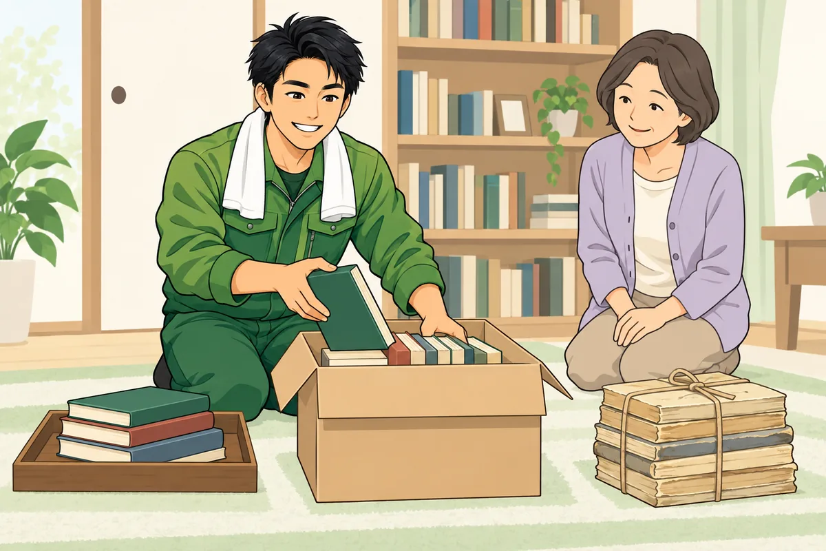 大量の本の処分は「まず3つに仕分ける」ところから のイラスト