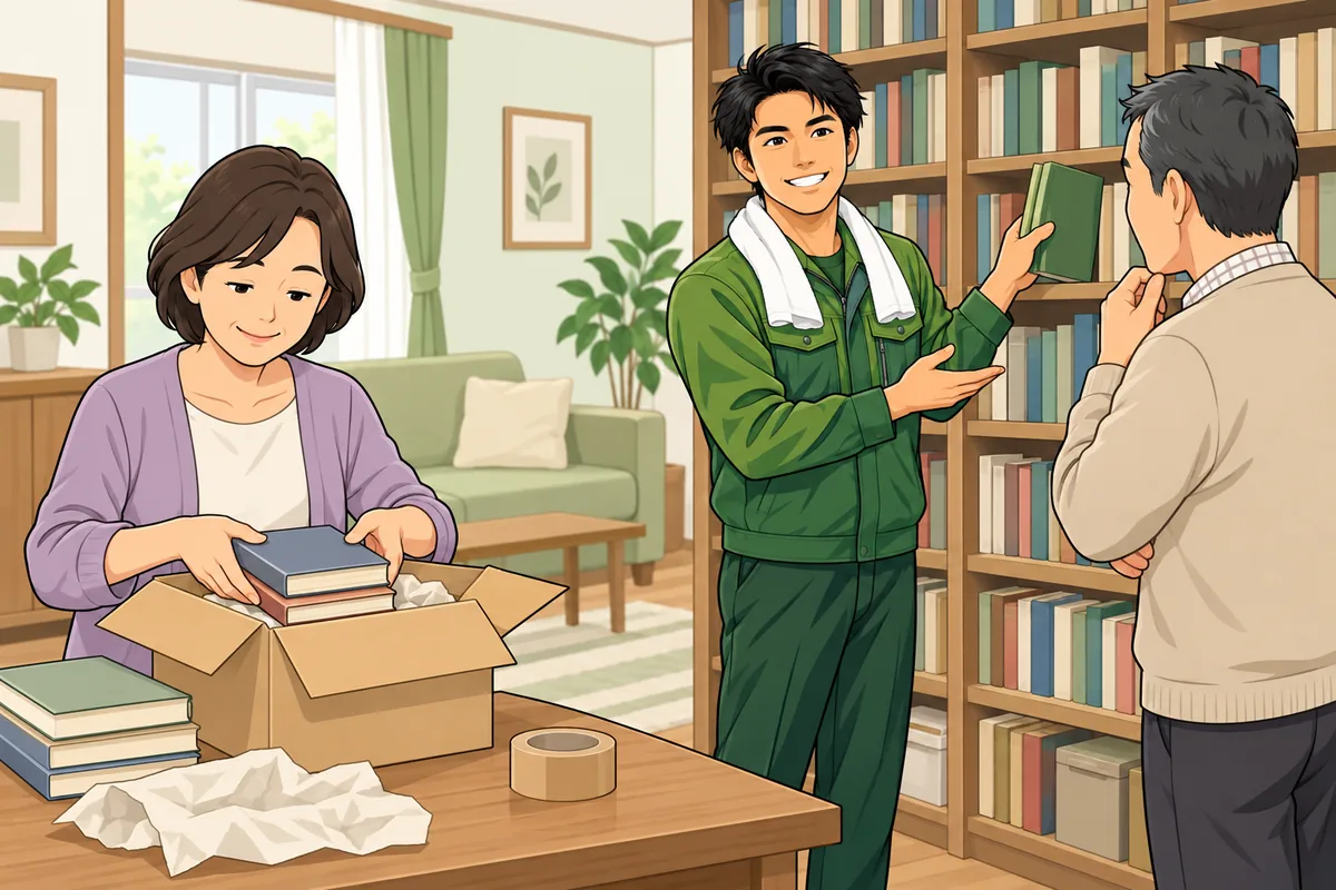 宅配買取と出張査定はどう使い分ける? のイラスト