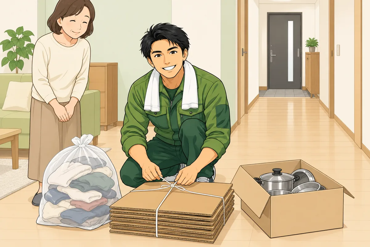 「処分する」と決めた物を効率よく手放すには のイラスト