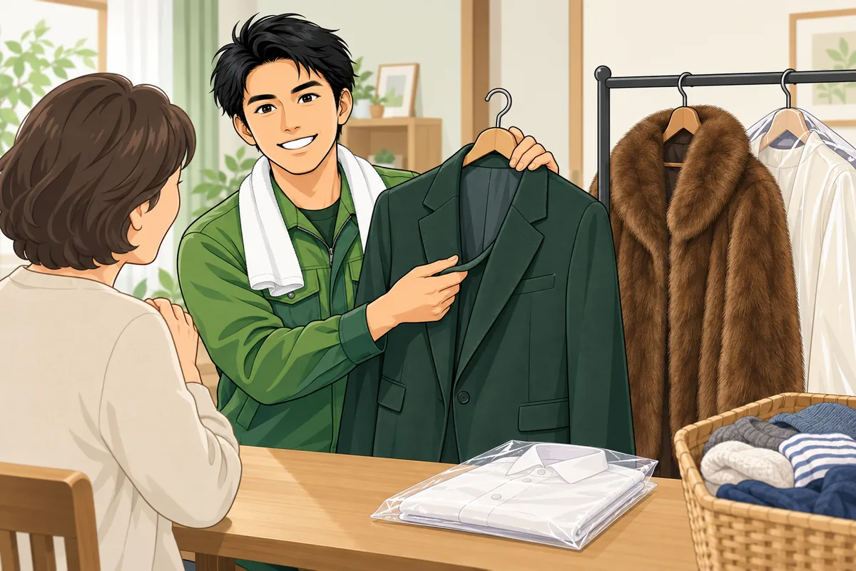 衣類の買取はどこまで対象？ 「ブランド・毛皮・未使用」に集中しやすい のイラスト