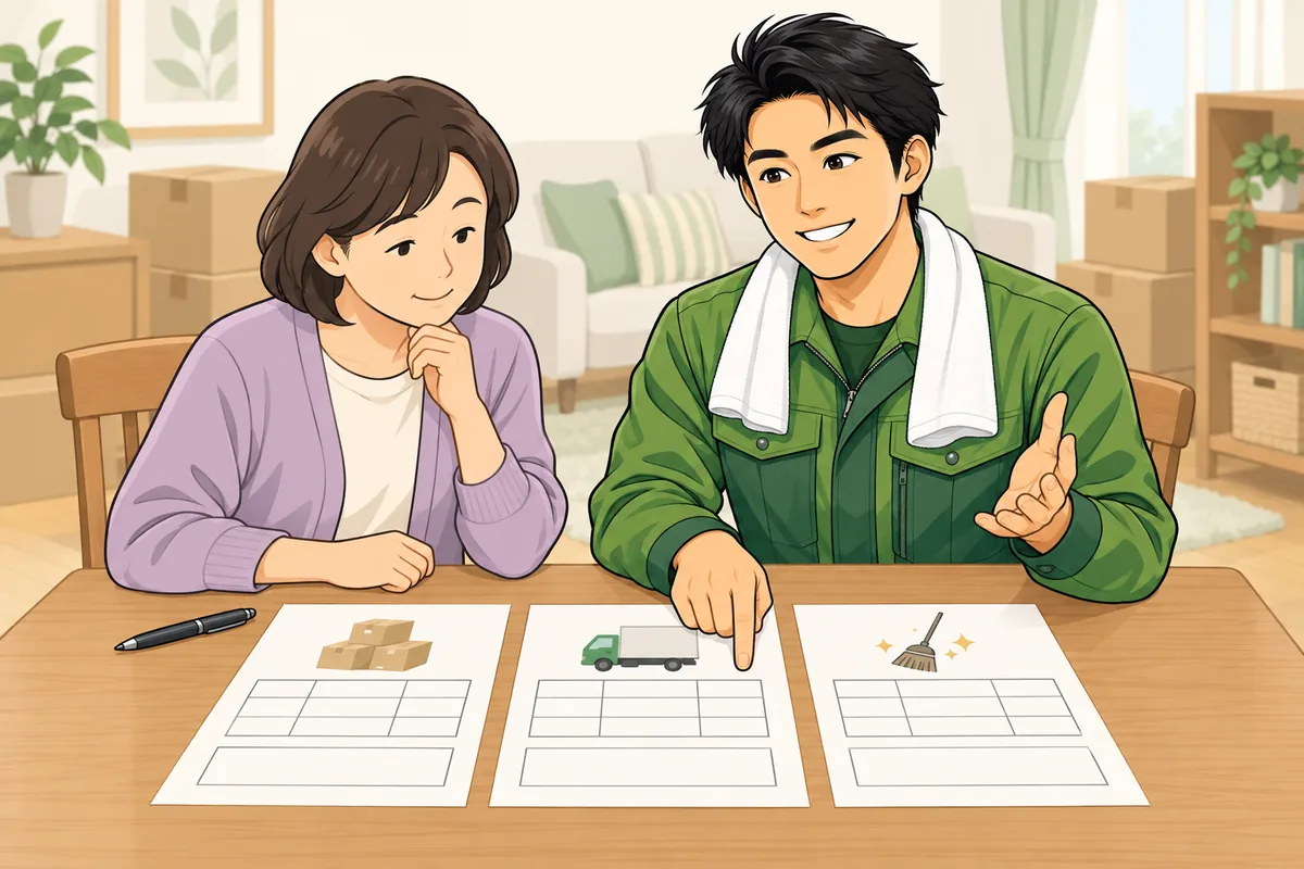 足元を見られないための相見積もりの注意点 のイラスト