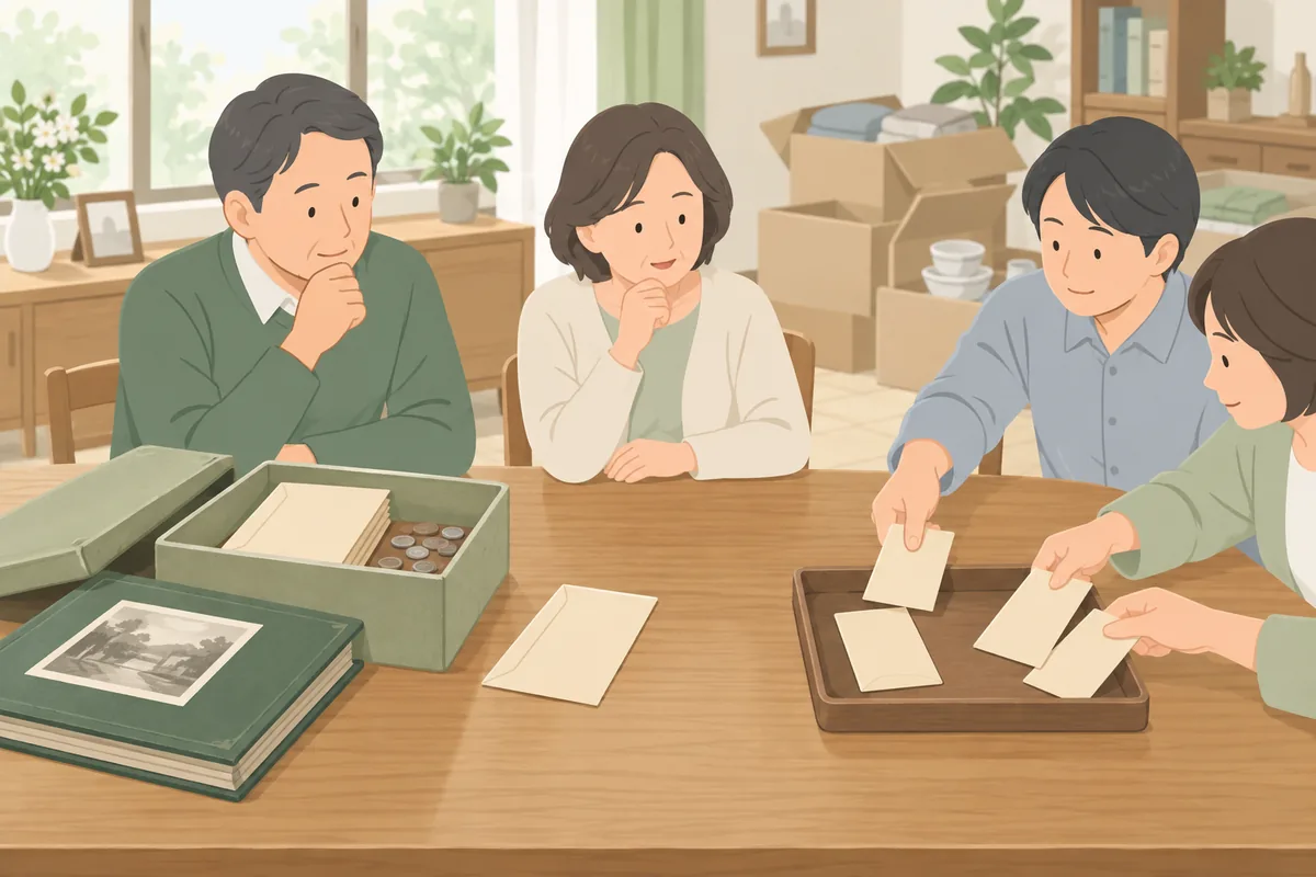 相続財産から払う場合と相続人が分担する場合 のイラスト