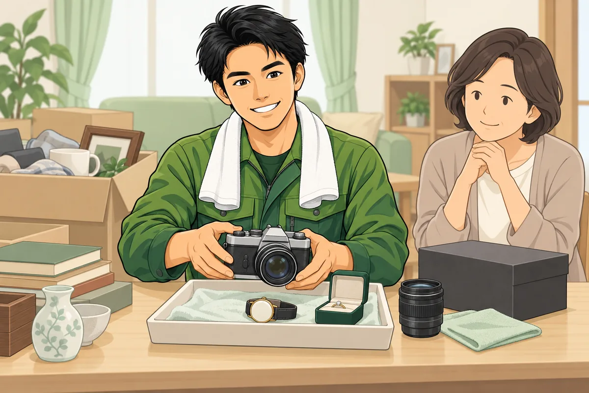 買取で相殺する ― 「処分を頼む前」に査定に出す順番が要 のイラスト