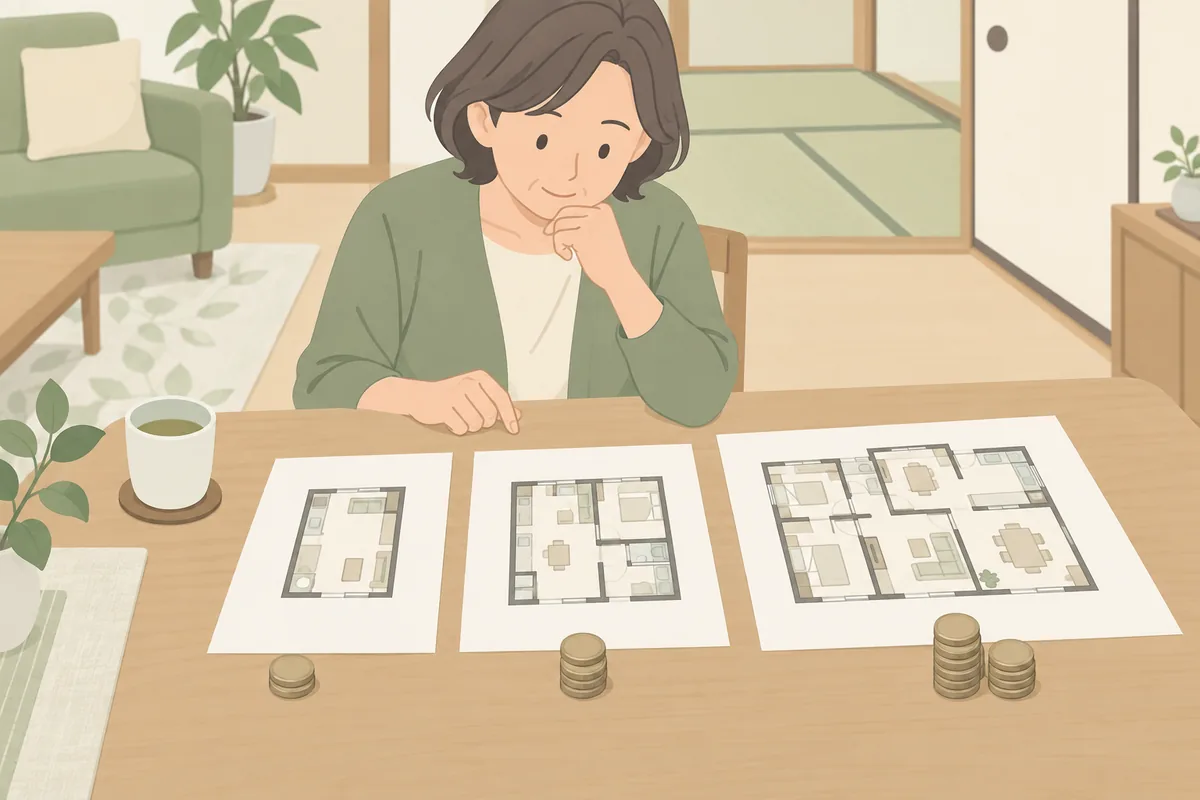 遺品整理の費用相場は？間取り別の目安を先に のイラスト