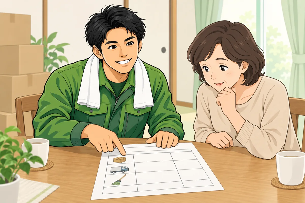 見積書のどこを見れば足元を見られないか のイラスト