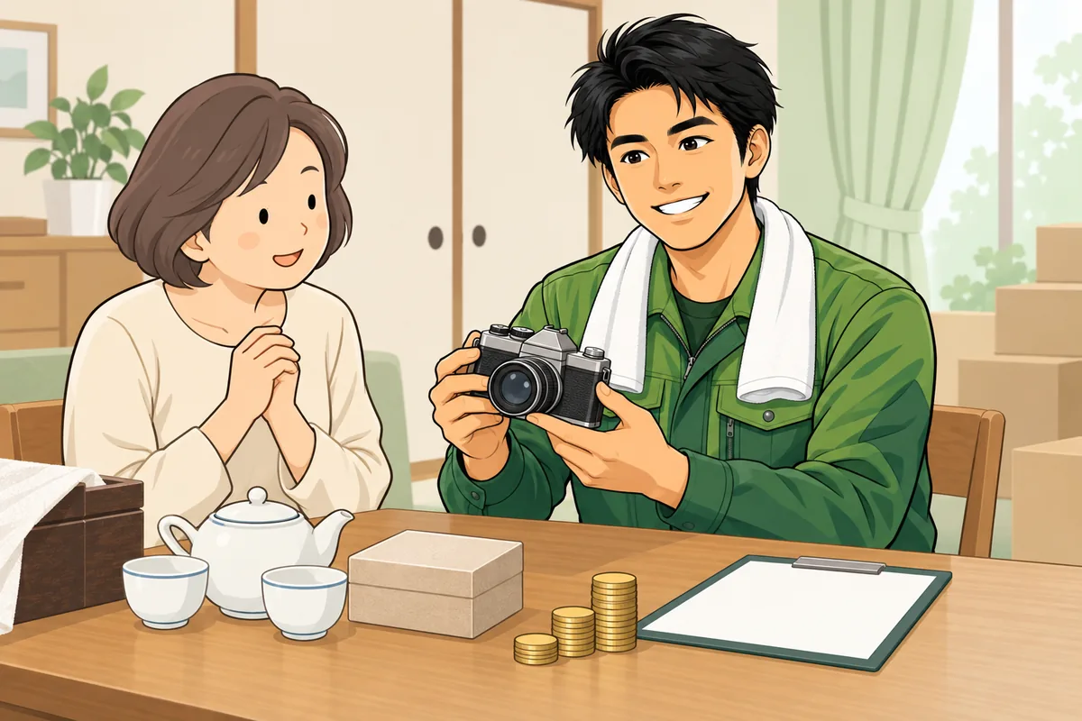 買取で実質負担が下がる場合がある のイラスト