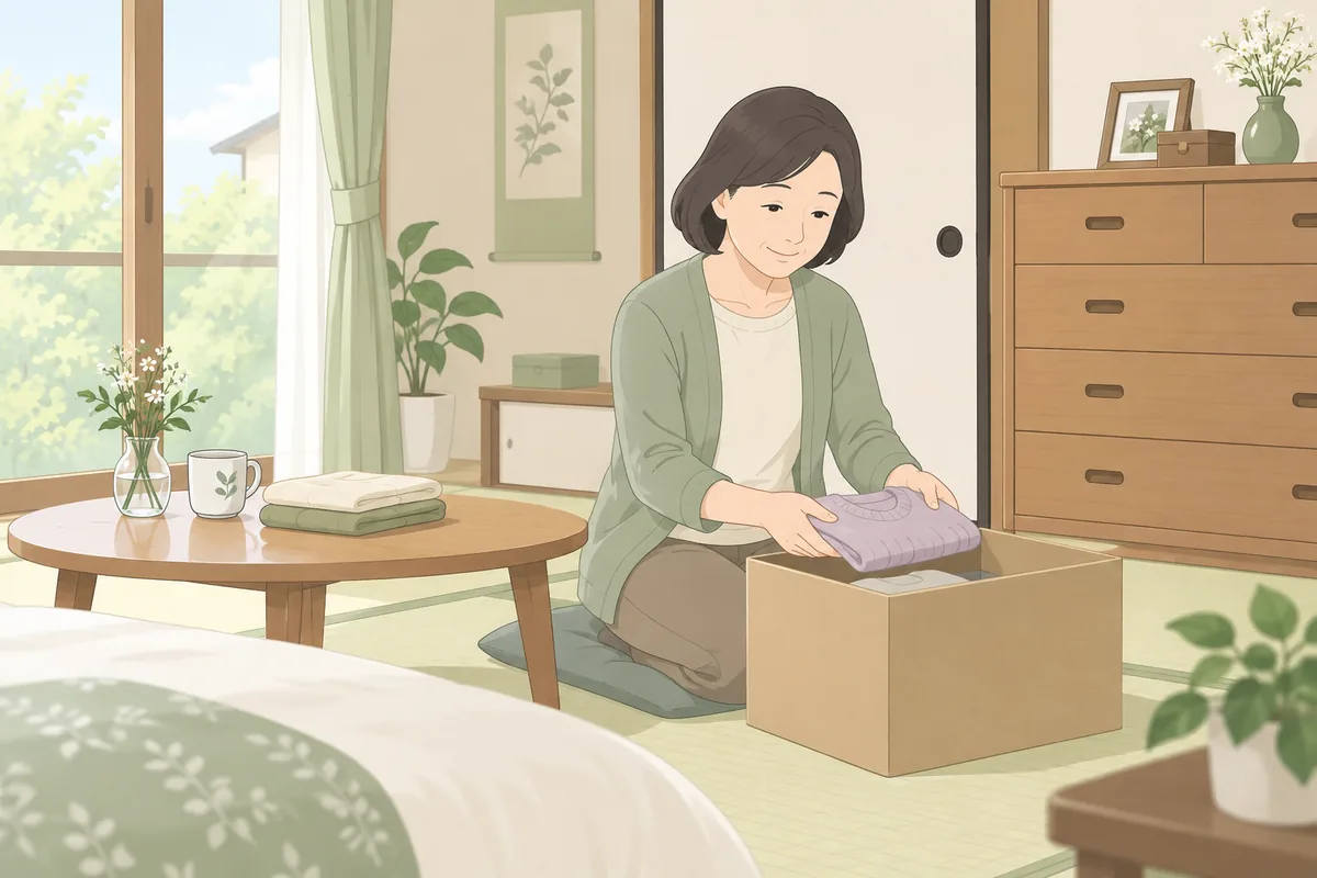 遺品整理はいつから始めていい?結論と目安 のイラスト