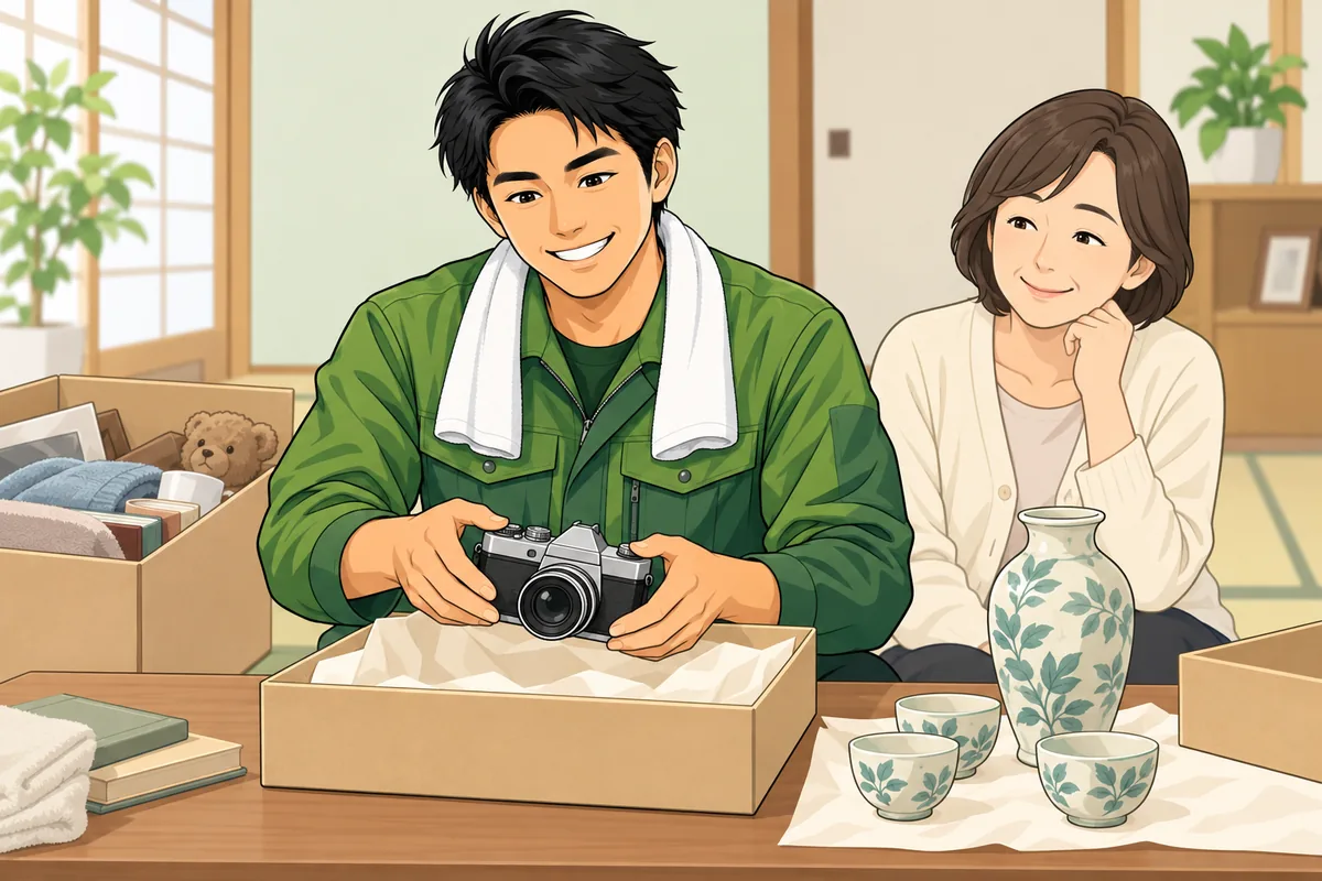 買取に回せる物を先に抜くと実質負担が下がる場合も のイラスト