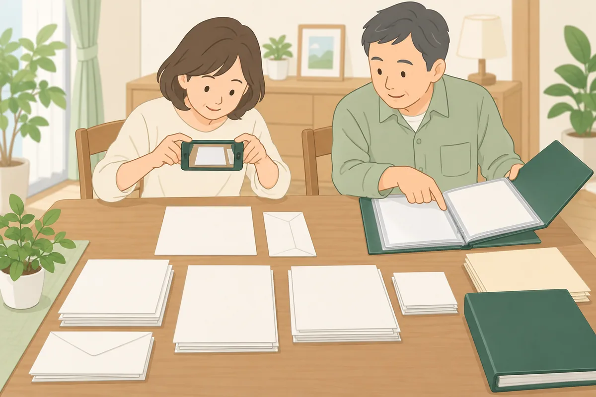 家族・相続人で共有する記録の残し方 のイラスト