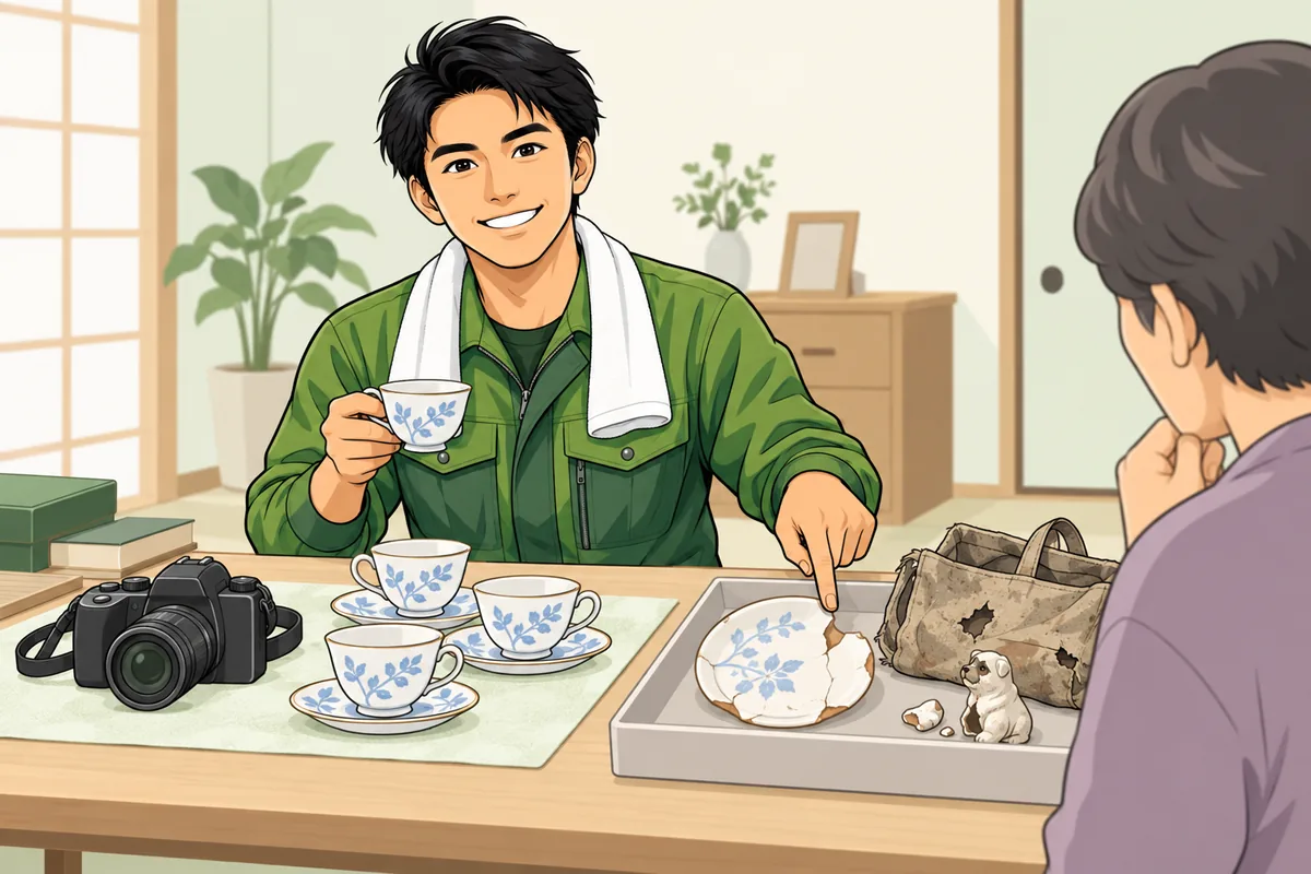古物商が見る「買取に出せる遺品・出せない遺品」 のイラスト