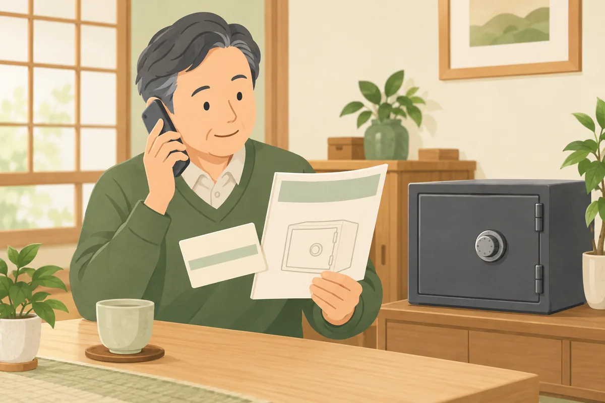 保証書や取扱説明書が残っていれば、メーカーに照会できる場合があります のイラスト