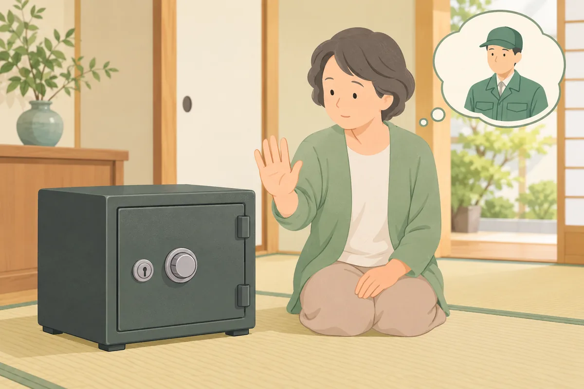 自分でこじ開けようとしない方がよい3つの理由 のイラスト