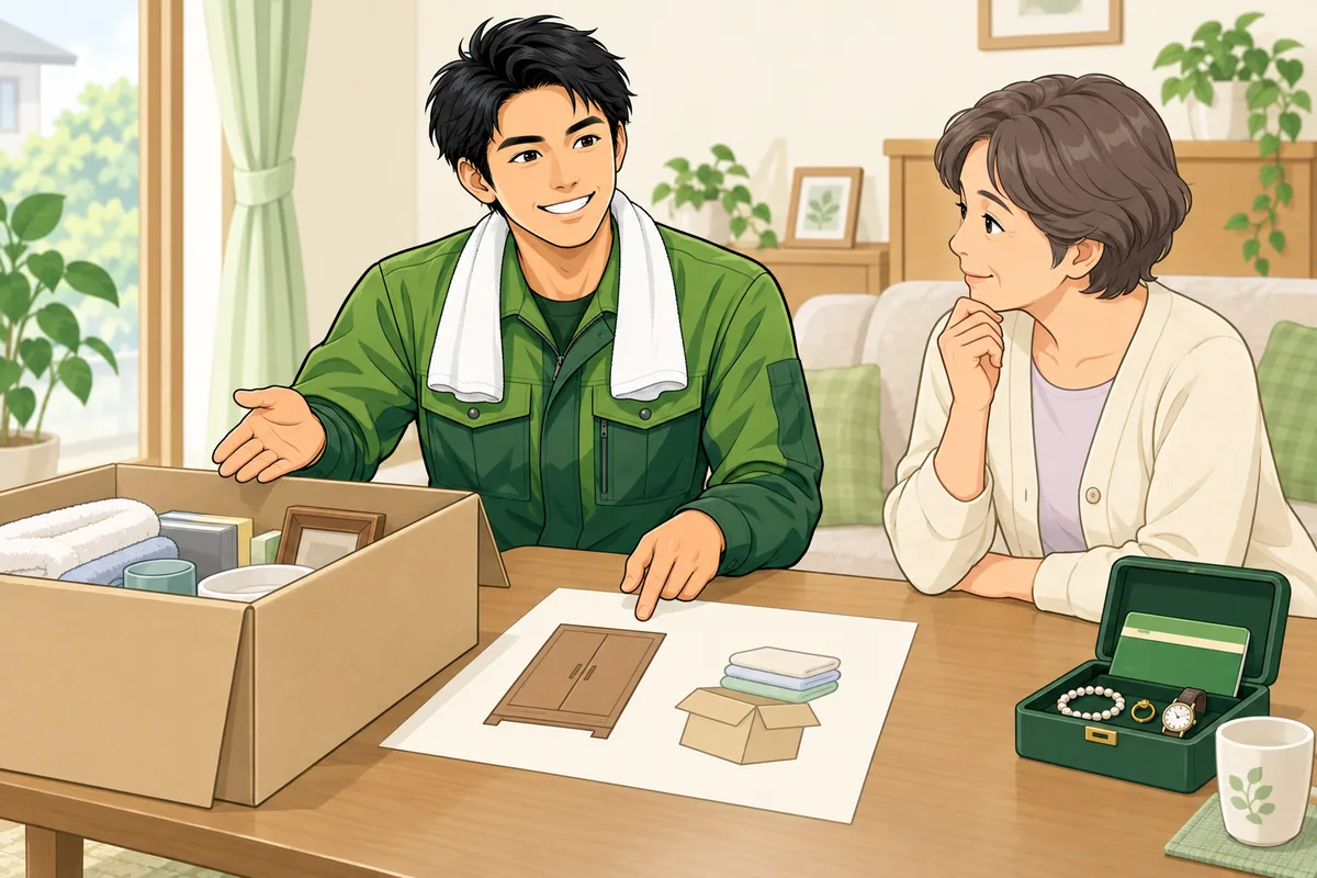 後悔しない業者選び：自分の確認を終えたあとの進め方 のイラスト