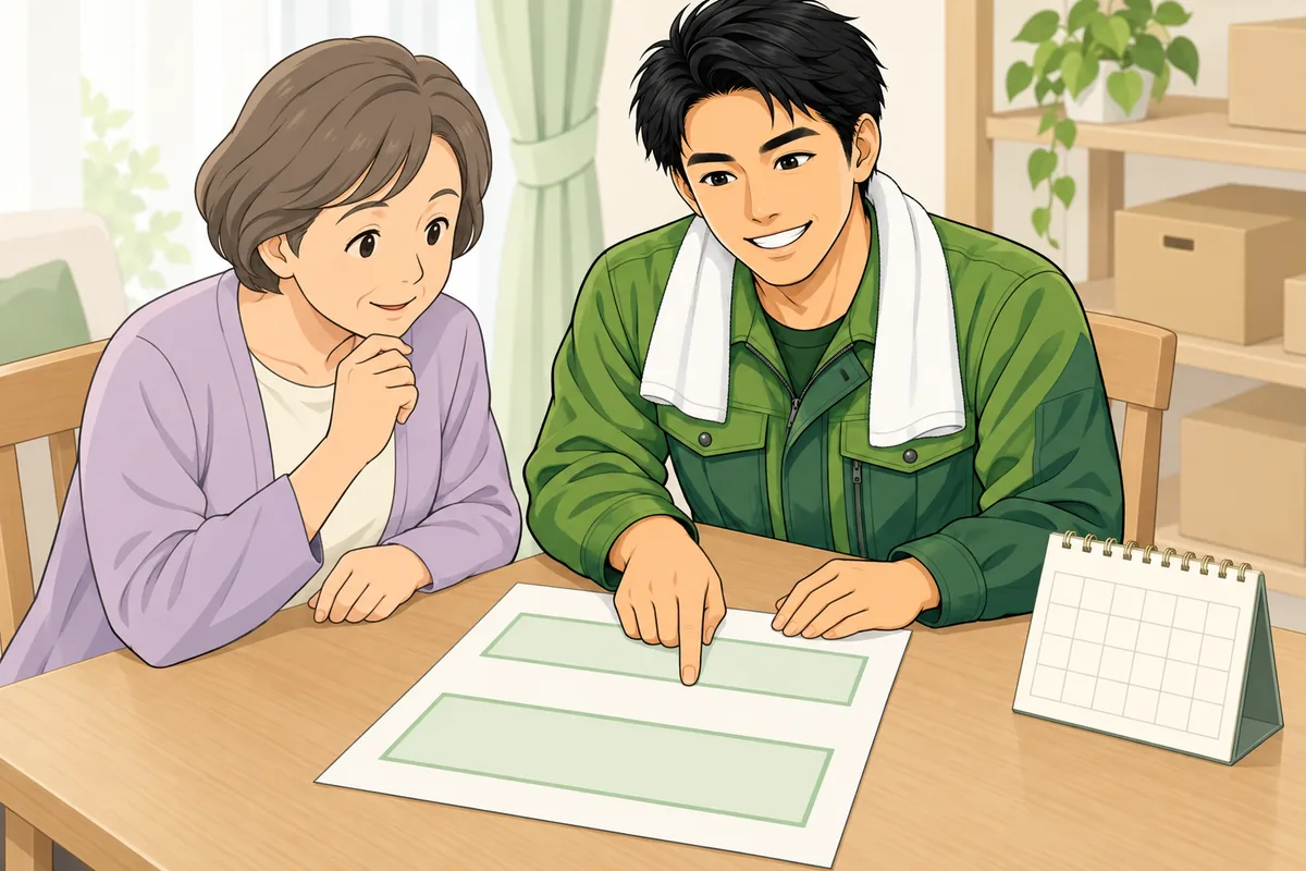 見積書の「有効期限」と「条件」はここを見る のイラスト