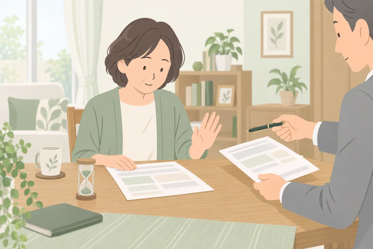 「即決すれば安くします」は、どう受け止めればいいか のイラスト