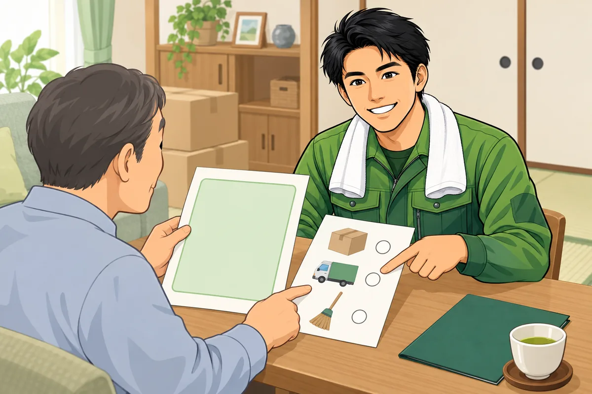 「一式」表記の見積書はどう読む?質問の型を用意しておく のイラスト