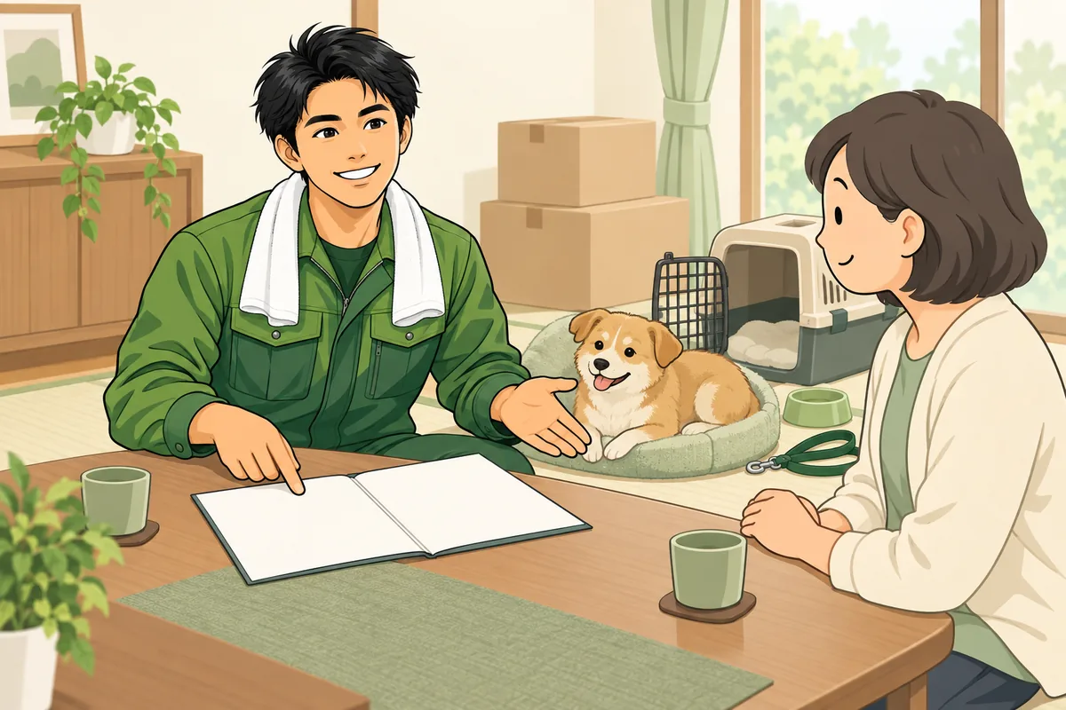 後悔しない相談先・業者の選び方 ペット対応も含めて考える のイラスト