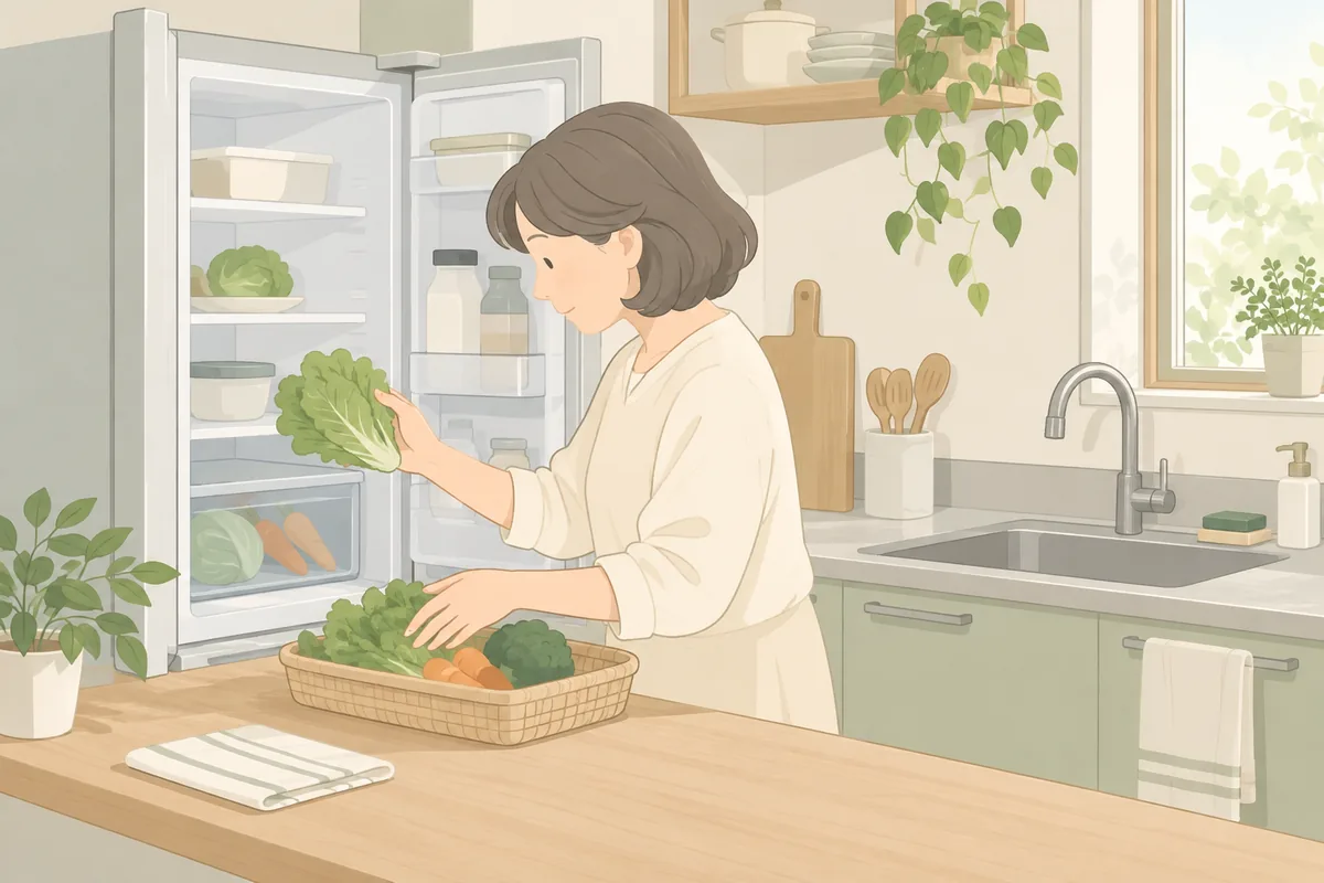 遺品整理で「先にやること」は冷蔵庫・生もの・水回り のイラスト