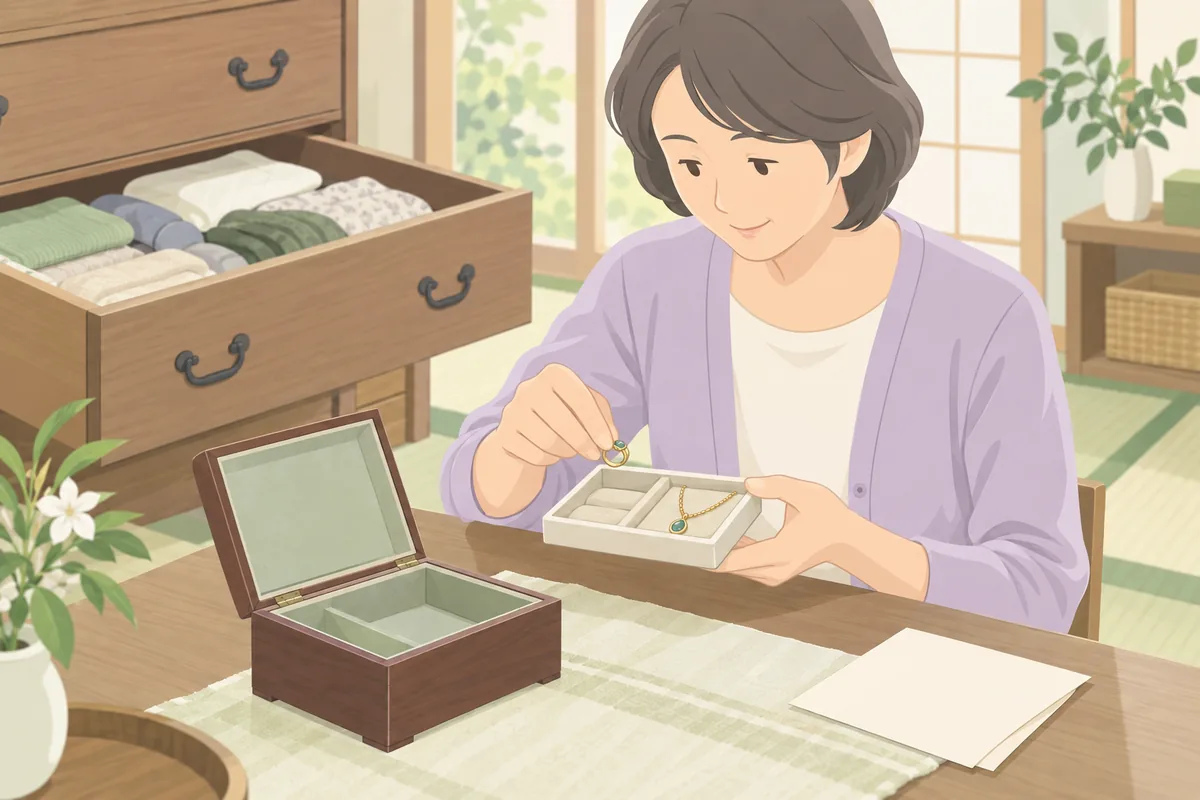 貴重品や想定外の発見物が出たときの対応 のイラスト