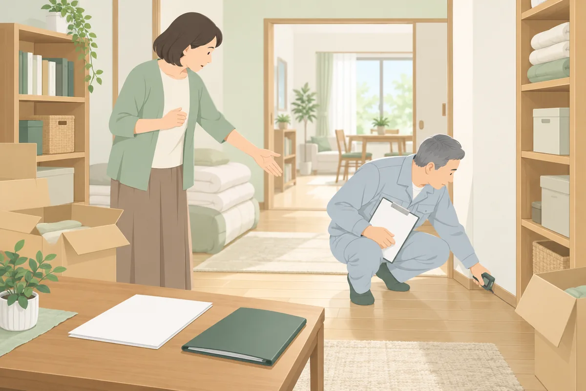 費用は、現地を見ないと出ません のイラスト