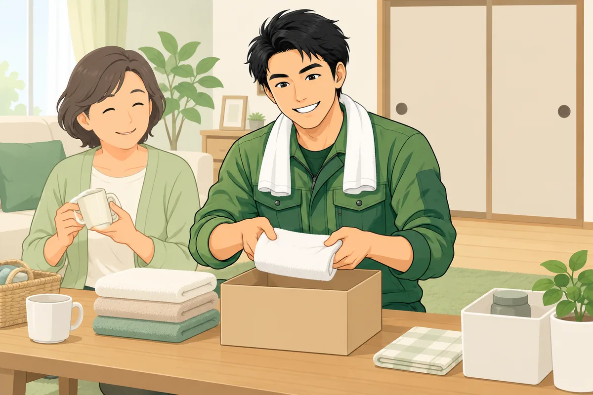 つらい部屋は後回しでいい。「触れる物」から始める段取り のイラスト