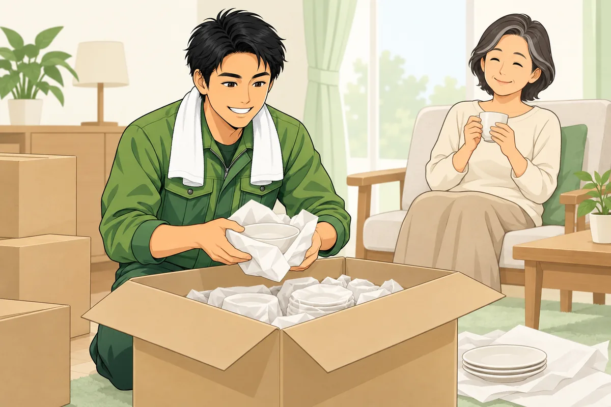 しんどい工程は、業者や身近な人に委ねていい のイラスト