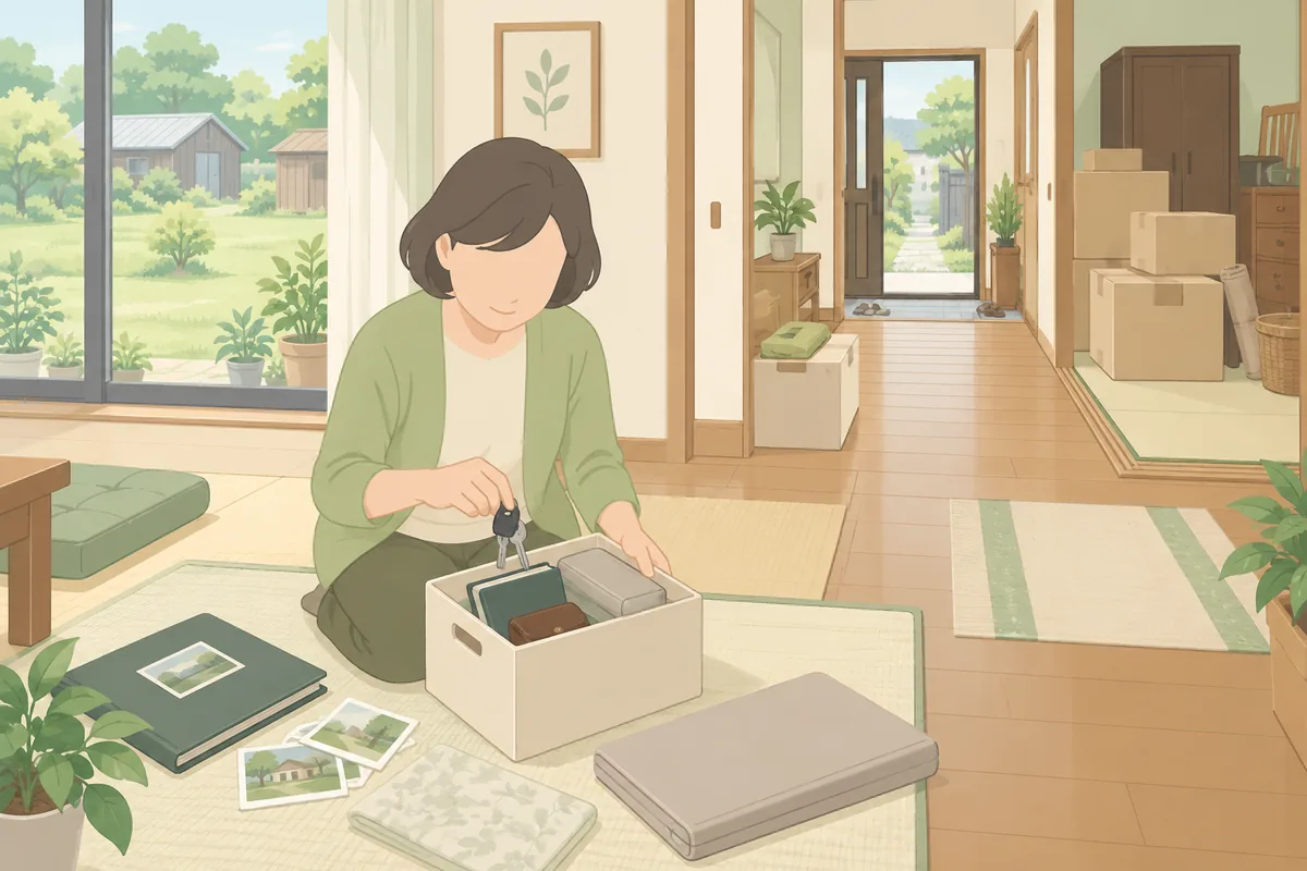 敷地が広く一度で終わらない前提での優先順位のつけ方 のイラスト