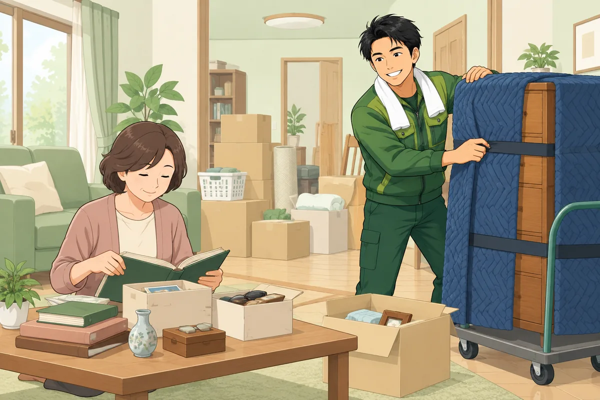 自分でやる範囲と業者に任せる範囲の切り分け のイラスト