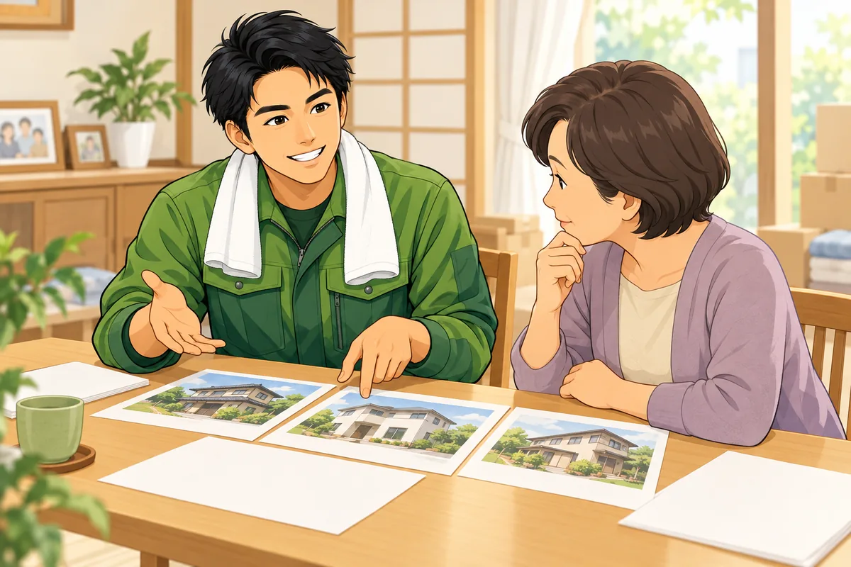 親戚への報告は「売ると決める前」に相談の形で のイラスト