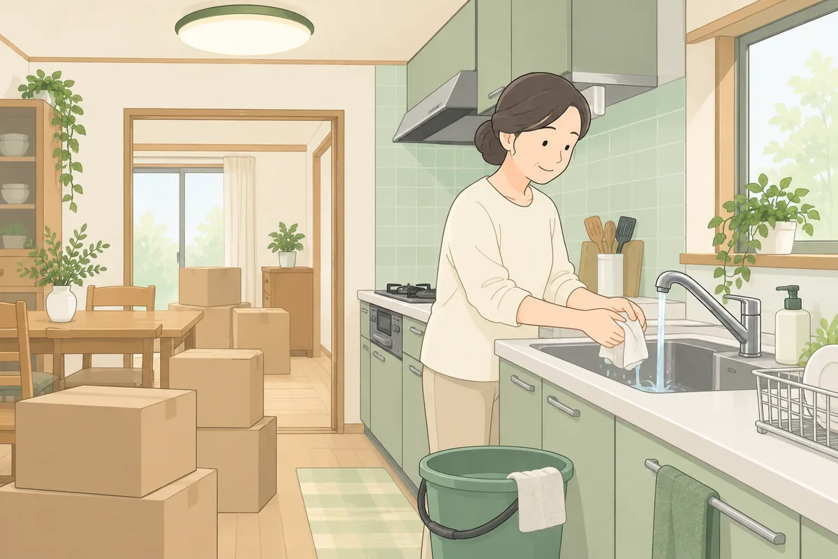 実家じまいの電気・ガス・水道はいつ止める？順番の答え のイラスト