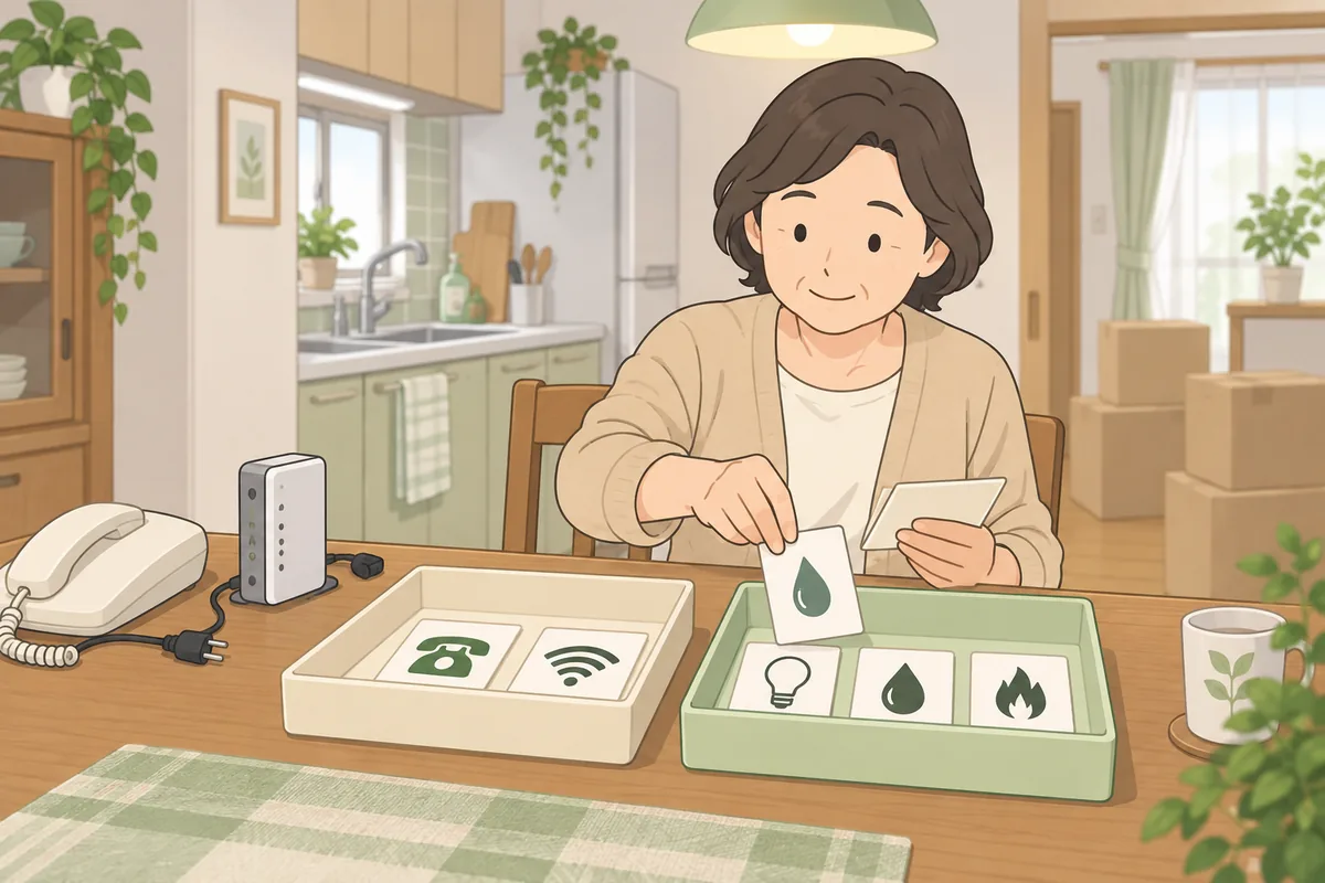 早めに解約していい契約・最後まで残す契約の切り分け のイラスト
