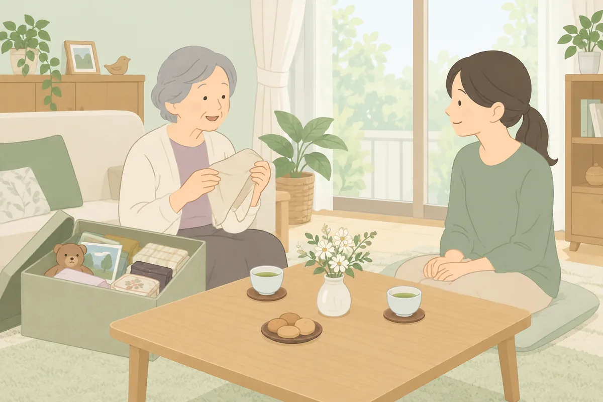 結論 捨てさせてくれない時の対処法は「説得しない」こと のイラスト