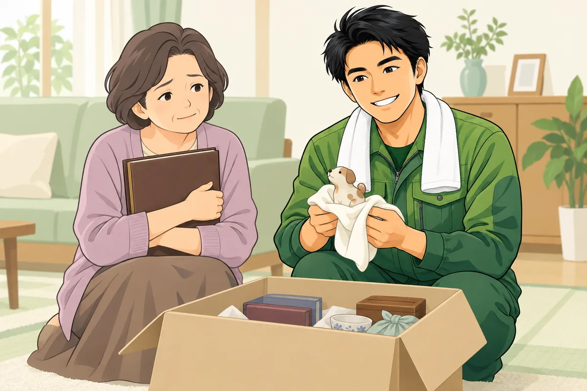 なぜ親は実家の片付けを拒否するのか のイラスト