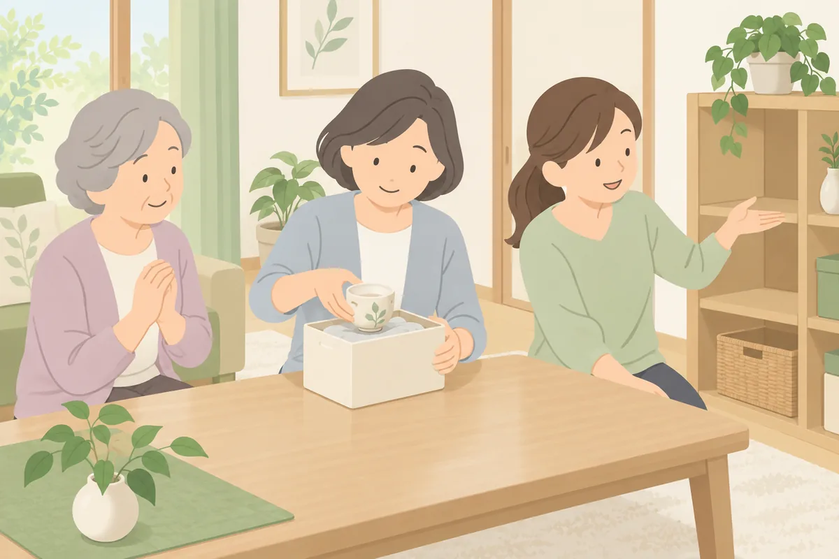 「捨てる」と言わない言い換えと、第三者を入れる実務 のイラスト