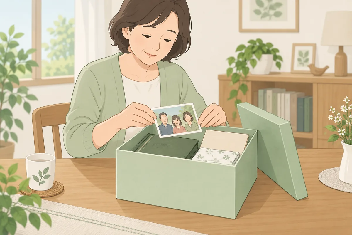 手が止まる物は「保留箱」に一旦逃がす のイラスト