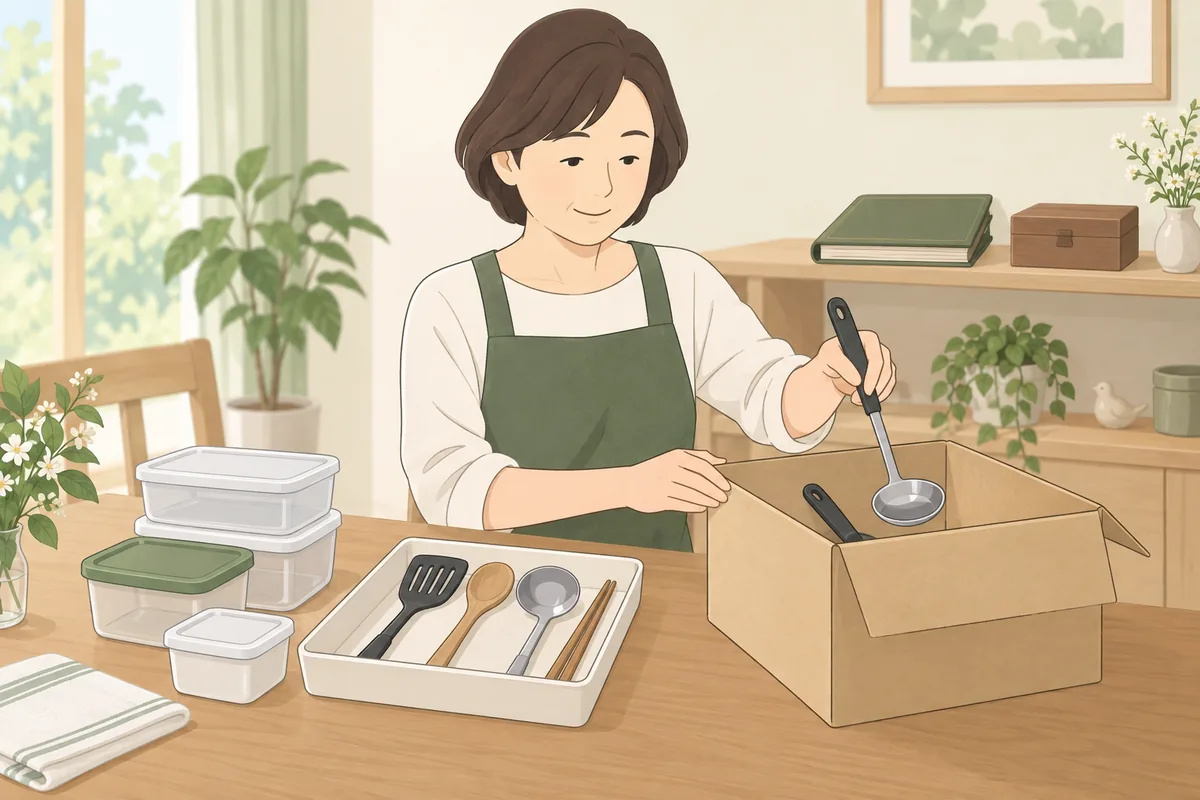 負担の少ないカテゴリから減らす「つまずかない順番」 のイラスト