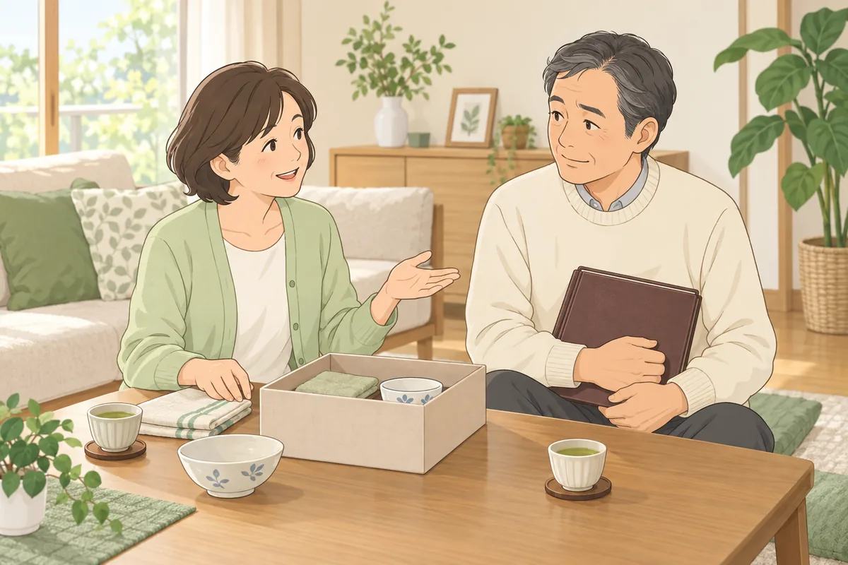 60代前でも早すぎない・夫婦の温度差との向き合い方 のイラスト