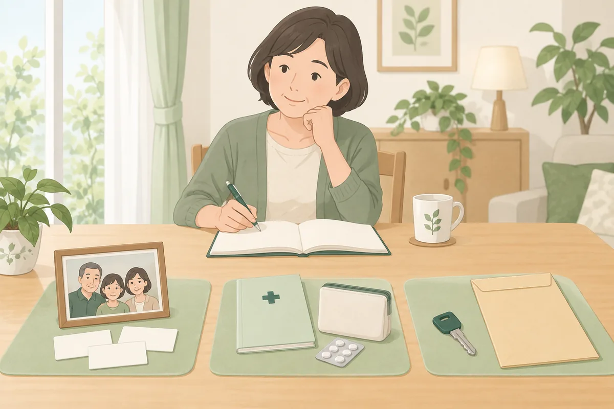 エンディングノートに何を書く?まず埋めるのはこの3つ のイラスト