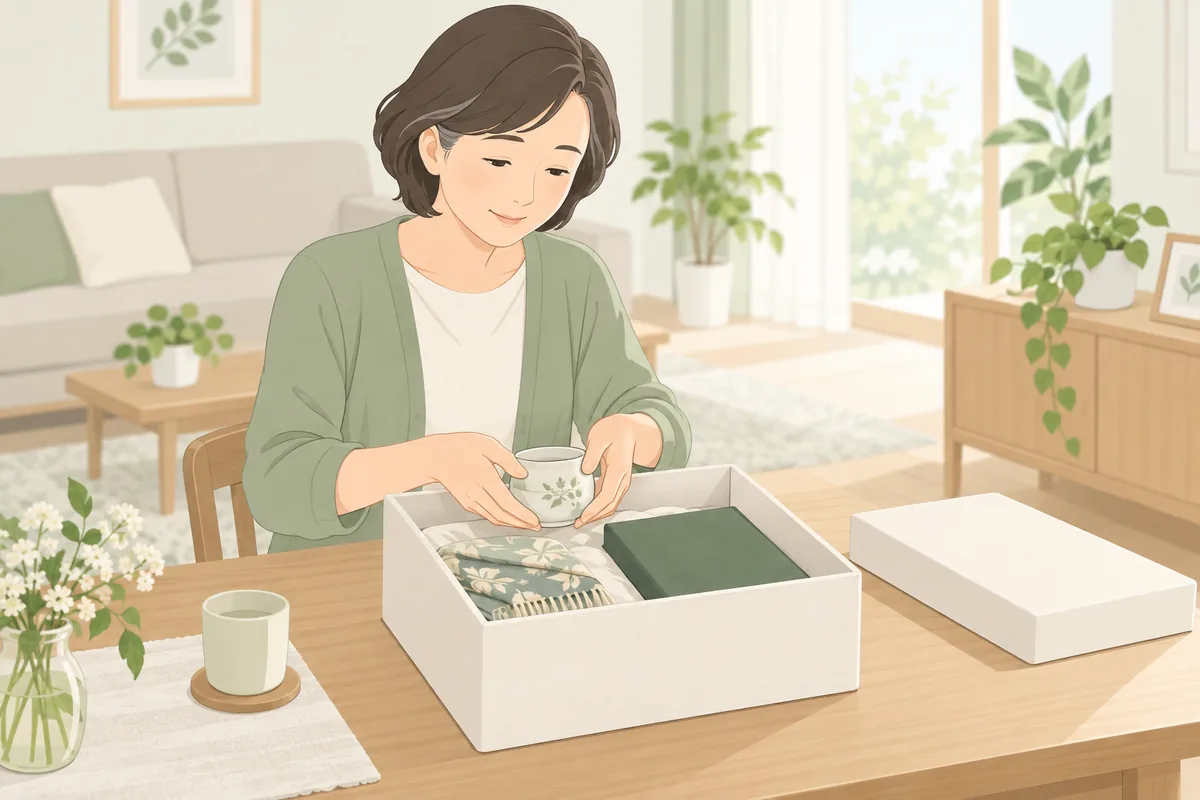 いきなり捨てないのが、失敗しない一番のコツ のイラスト