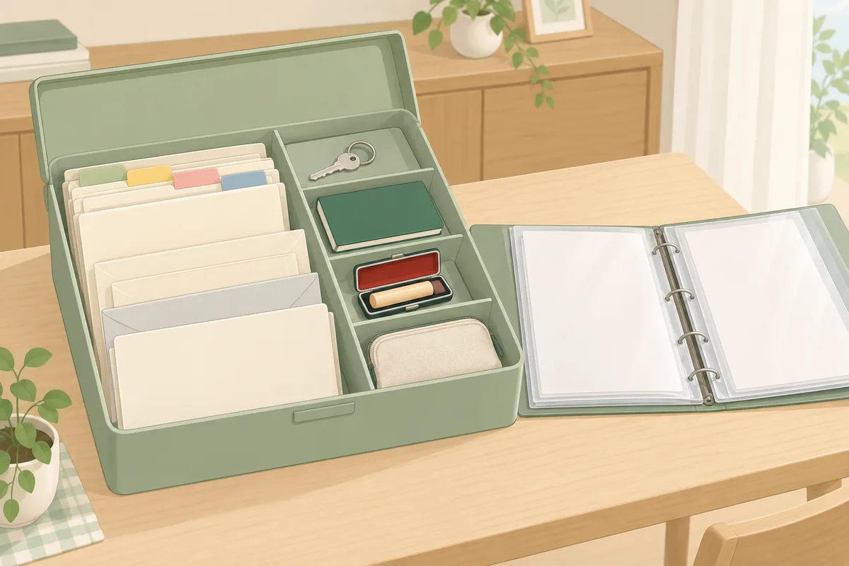 貴重品・重要書類は「いざという時に誰が見ても分かる形」で残す のイラスト