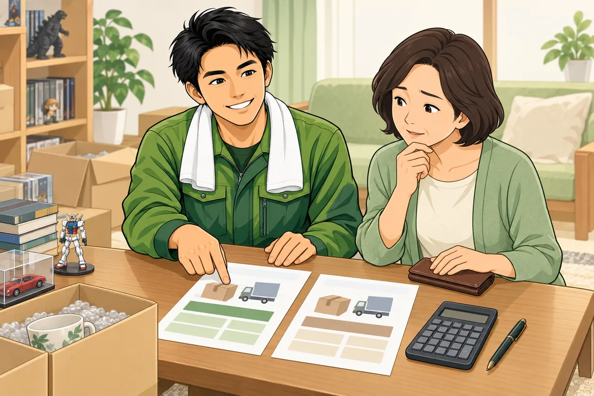 費用の不安と、気をつけたい業者トラブル のイラスト
