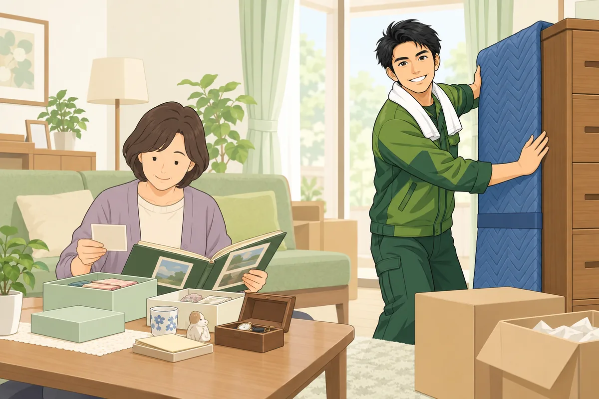 自分でやる範囲と、業者に頼む範囲をどう分けるか のイラスト