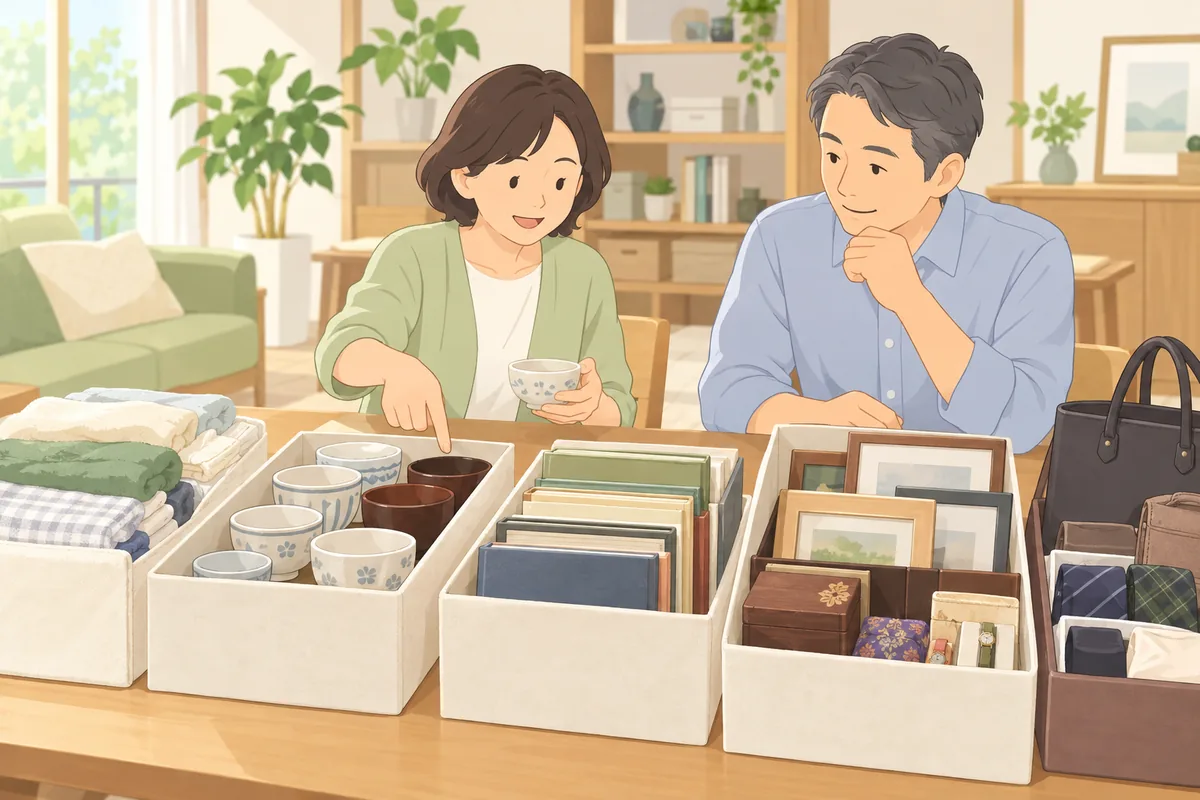 物の整理を先にすると財産の話が進みやすい2つの理由 のイラスト